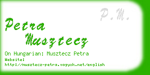 petra musztecz business card